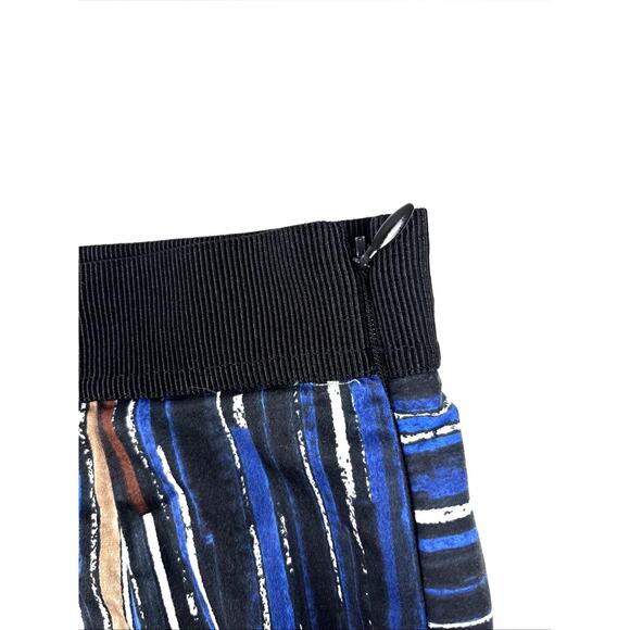 Ann Taylor Skirt Womens Petite Size 0 Geometric Print Multicolor Blue - Picture 3 of 9